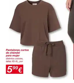 KIK Pantalones cortos de chándal para mujer oferta