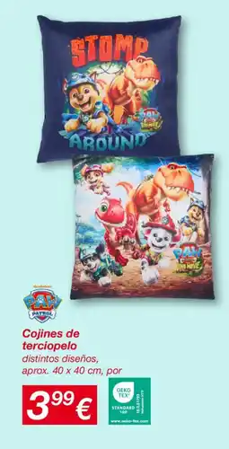KIK Cojines de terciopelo oferta