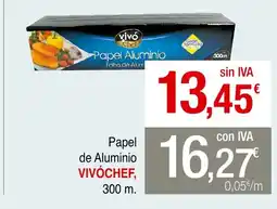 mycash profesional VIVÓCHEF Papel de Aluminio oferta