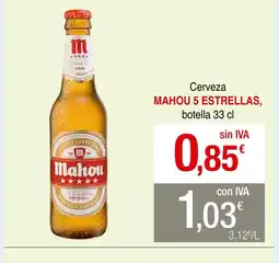 mycash profesional MAHOU 5 ESTRELLAS Cerveza oferta