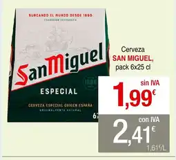 mycash profesional SAN MIGUEL Cerveza oferta