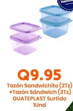 Suma Supermercados GUATEPLAST Tazón Sandwichito (2Tz) +Tazón Sándwich (3Tz) Surtido oferta