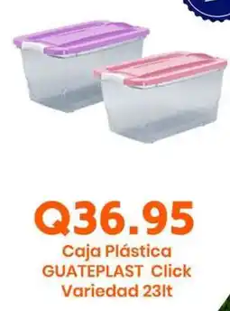 Suma Supermercados GUATEPLAST Caja Plástica Click oferta