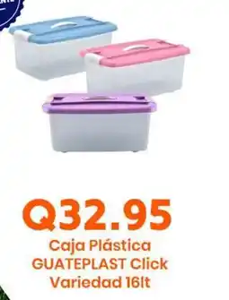 Suma Supermercados GUATEPLAST Caja Plástica Click oferta