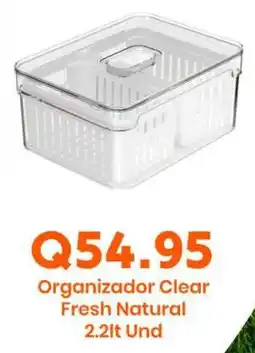 Suma Supermercados Organizador Clear Fresh Natural oferta