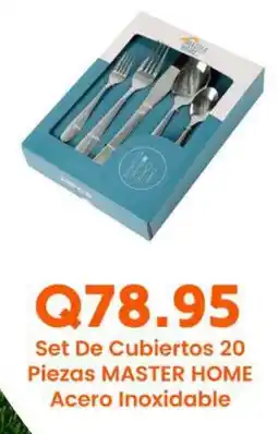 Suma Supermercados MASTER HOME Set De Cubiertos 20 Piezas Acero Inoxidable oferta