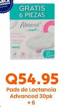 Suma Supermercados Pads de Lactancia Advanced 30pk +6 oferta