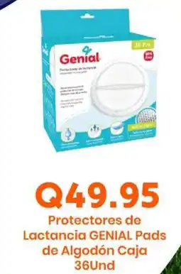 Suma Supermercados GENIAL Protectores de Lactancia Pads de Algodón Caja oferta