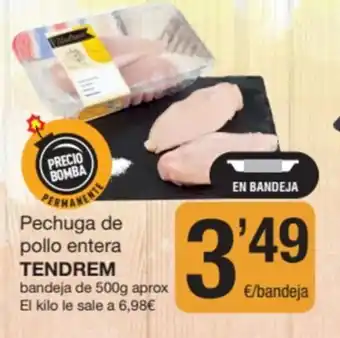 SPAR Fragadis TENDREM Pechuga de pollo entera oferta