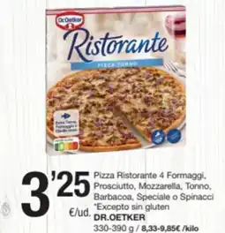SPAR Fragadis DR.OETKER Pizza Ristorante 4 Formaggi, Prosciutto, Mozzarella, Tonno, Barbacoa, Speciale o Spinacci oferta