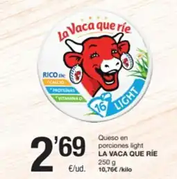 SPAR Fragadis LA VACA QUE RIE Queso en porciones light oferta