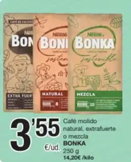 SPAR Fragadis BONKA Café molido natural, extrafuerte o mezcla oferta