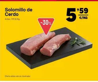 AhorraMas Solomillo De Cerdo oferta