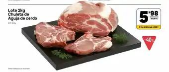 AhorraMas Lote 2kg Chuleta De Aguja De Cerdo oferta