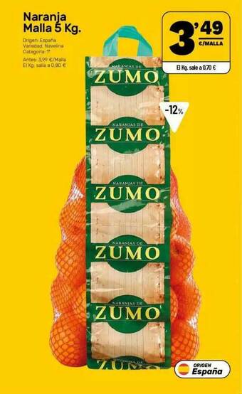 AhorraMas Naranja Malla 5 Kg oferta