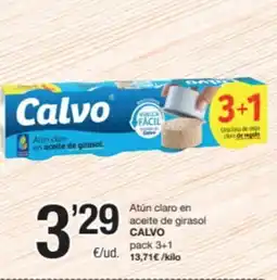 SPAR Fragadis CALVO Atún claro en aceite de girasol oferta