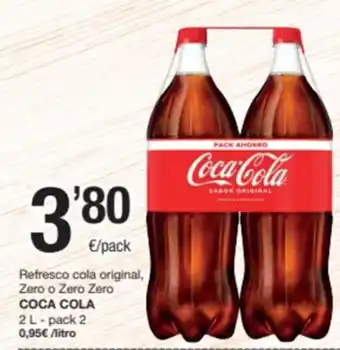 SPAR Fragadis COCA COLA Refresco cola original, Zero o Zero Zero oferta