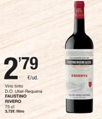 SPAR Fragadis FAUSTINO RIVERO Vino tinto D.O. Utiel-Requena oferta