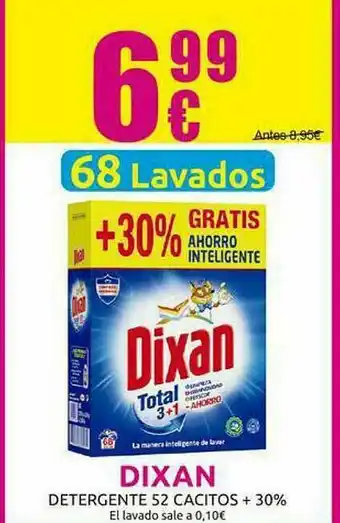 Muchas Perfumerías Dixan Detergente 52 Cacitos oferta