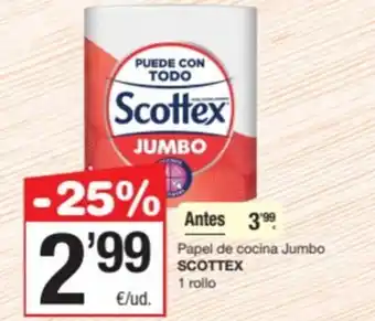 SPAR Fragadis SCOTTEX Papel de cocina Jumbo oferta