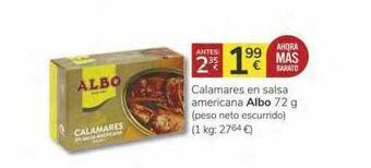 Supermercados Charter Calamares En Salsa Americana Albo oferta