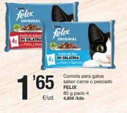 SPAR Fragadis FELIX Comida para gatos sabor carne o pescado oferta