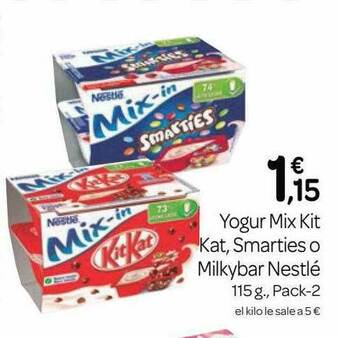 Supermercados El Jamón Yogur Mix Kit Kat Smarties O Milkybar Nestlé oferta
