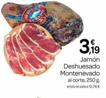 Supermercados El Jamón Jamón Deshuesado Montenevado oferta