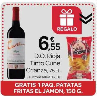 Supermercados El Jamón D.o. Rioja Tinto Cune Crianza oferta