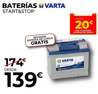 VARTA Baterías start&stop