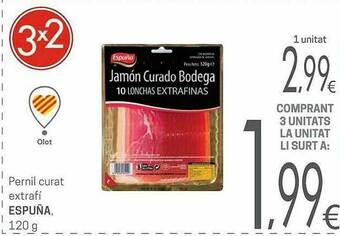 Valvi Supermercats Pernil Curat Extrafí Espuña oferta