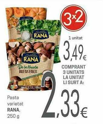 Valvi Supermercats Pasta Varietat Rana oferta