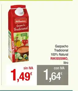 mycash profesional RIKISSSIMO Gazpacho Tradicional 100% Natural oferta