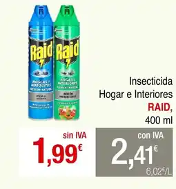 mycash profesional RAID Insecticida Hogar e Interiores oferta