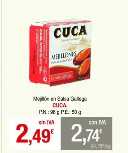 mycash profesional CEGASA Mejillón en Salsa Gallega oferta