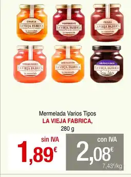 mycash profesional LA VIEJA FÁBRICA Mermelada Varios Tipos oferta