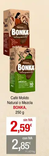 mycash profesional BONKA Café Molido Natural o Mezcla oferta