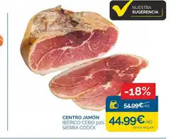 Supermercados La Despensa Centro jamón ibérico cebo 50% sierra codex oferta