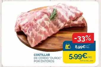 Supermercados La Despensa Costillar de cerdo duroc por enteros oferta