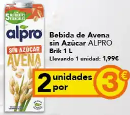 Gadis ALPRO Bebida de Avena sin Azúcar oferta