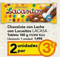Gadis LACASA Chocolate con Leche con Lacasitos Tableta oferta