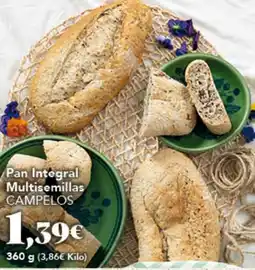Gadis CAMPELOS Pan Integral Multisemillas oferta