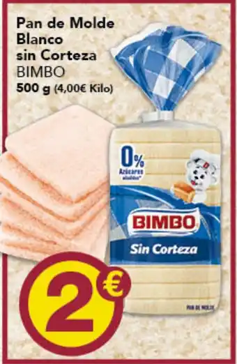 Gadis BIMBO Pan de Molde Blanco sin Corteza oferta
