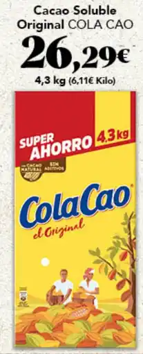 Gadis COLA CAO Cacao Soluble Original oferta