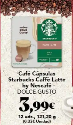 Gadis DOLCE GUSTO Café Cápsulas Starbucks Caffè Latte by Nescafé oferta