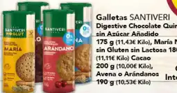 Gadis SANTIVERI Galletas Digestive Chocolate Quinoa sin Azúcar Añadido oferta
