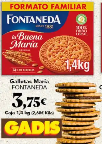 Gadis FONTANEDA Galletas María oferta