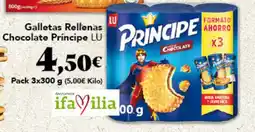 Gadis LU Príncipe Galletas Rellenas Chocolate oferta