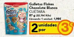 Gadis CUETARA Galletas Flakes Chocolate Blanco oferta