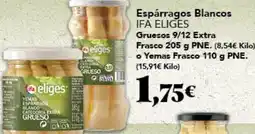 Gadis IFA ELIGES Espárragos Blancos Gruecos 9/12 Extra Frasco o Yemas Frasco oferta